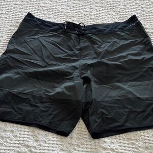 Men's Charcoal/Black Swim Board Shorts